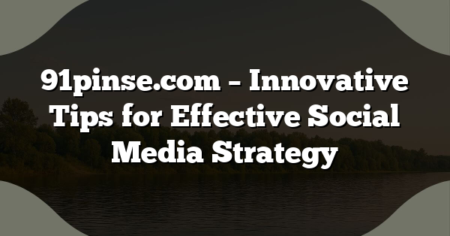 91pinse.com – Innovative Tips for Effective Social Media Strategy