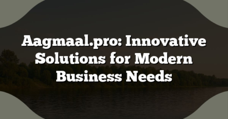 Aagmaal.pro: Innovative Solutions for Modern Business Needs