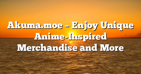 Akuma.moe – Enjoy Unique Anime-Inspired Merchandise and More