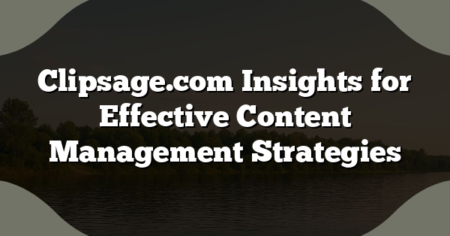 Clipsage.com Insights for Effective Content Management Strategies