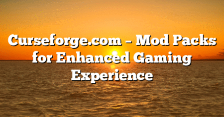 Curseforge.com – Mod Packs for Enhanced Gaming Experience