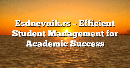Esdnevnik.rs – Efficient Student Management for Academic Success