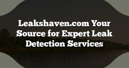 Leakshaven.com Your Source for Expert Leak Detection Services