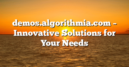 demos.algorithmia.com – Innovative Solutions for Your Needs